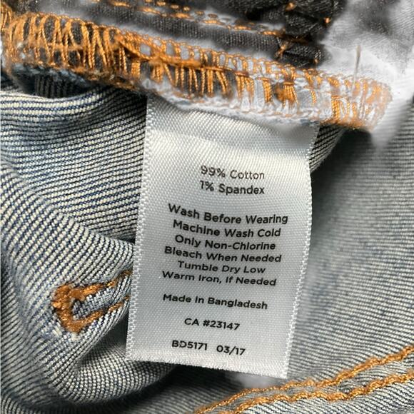 Talbots Women's Simply Flattering 5 Pocket Blue Jeans Frayed Hem Size 4 EUC - Picture 6 of 6